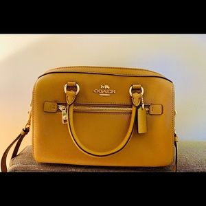 NEW - Coach Leather Satchel with Adjustable Strap